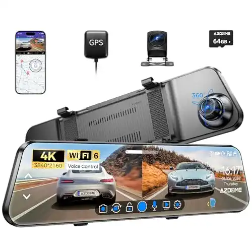 Rückspiegel-Dashcam AZDOME 10″