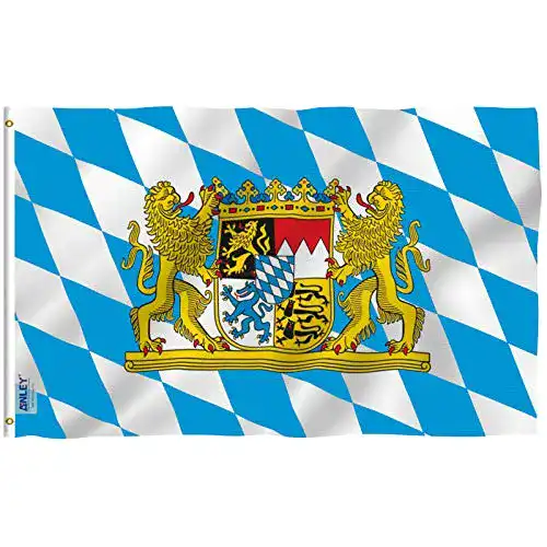 Bayern-Flagge Anley Fliegenbrise 3×5 Fuß Bayern mit Löwenflagge