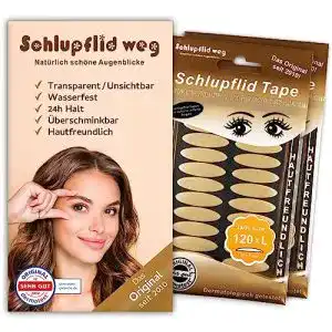 Schlupflid-Tape Schlupflid weg. Natürlich schöne Augenblicke.