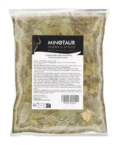 Lorbeerblätter MINOTAUR Spices, getrocknet, 2 x 500g