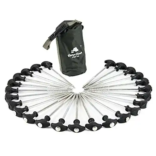 Zeltheringe CampFeuer – T-Pegs, Heringe, Erdnägel für Campingzelt