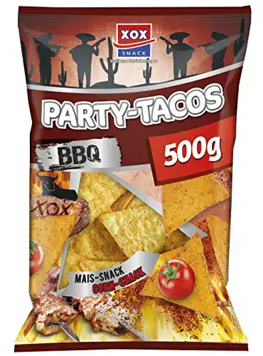 Tortilla-Chips XOX Party Tacos Barbecue, 3 x 500 g