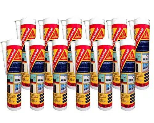 Maleracryl Sika 12 Stück cryl Universal 300ml weiss Acryldichtstoff