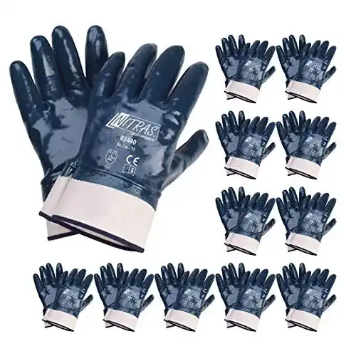 Wasserdichte Arbeitshandschuhe Nitras 03440 Nitrilhandschuhe