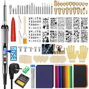 Brandmalerei-Set TWBEST 80W Brandmalerei Lötkolben Set,108pcs