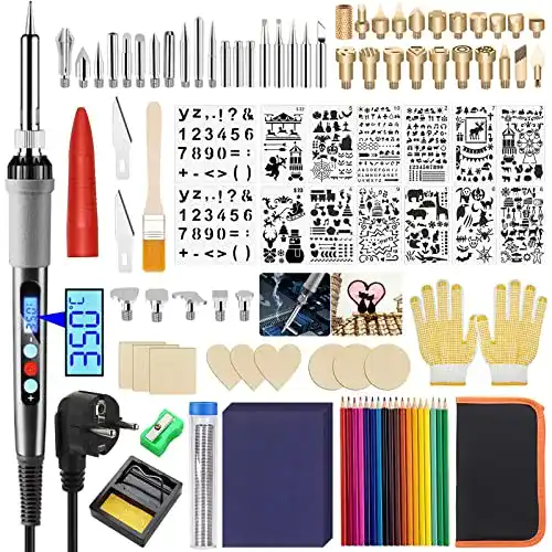 Die beste Brandmalerei-Set TWBEST 80W Brandmalerei Lötkolben Set,108pcs 2026 Test Bestseller Brandmalerei-Set TWBEST 80W Brandmalerei Lötkolben Set,108pcs