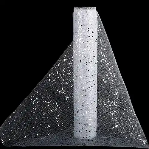 Tüll-Stoff BHGT Tüll Stoff 30cm 9M Dekostoff Tüll Rolle