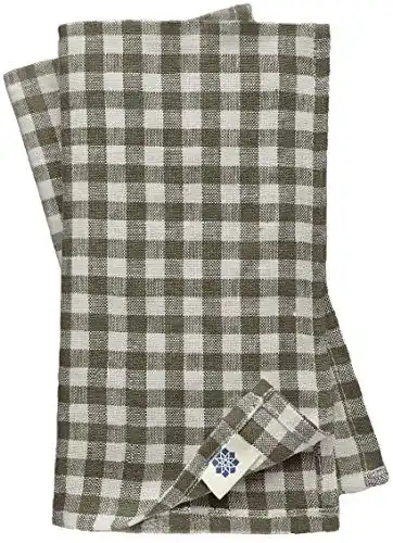 Leinenservietten Linen & Cotton 4 x Stoffservietten Landhausstil