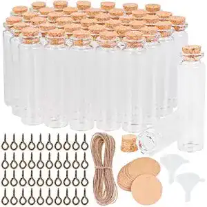 Glasfläschchen Cieex 40 Stück Reagenzglas mit Korken Glas