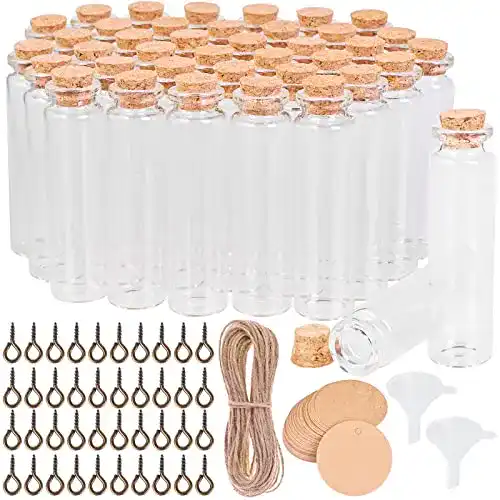 Glasfläschchen Cieex 40 Stück Reagenzglas mit Korken Glas