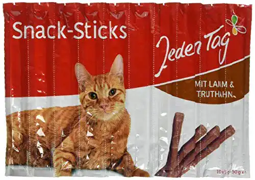 Die beste Katzensticks Jeden Tag , Lamm und Truthahn, 10 x 5 g 2026 Test Bestseller Katzensticks Jeden Tag , Lamm und Truthahn, 10 x 5 g