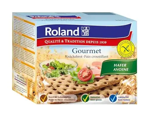 Knäckebrot Roland Hafer glutenfrei, vegan, 10 x 230 g