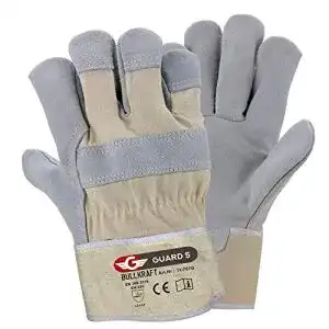 Arbeitshandschuhe Leder GUARD 5 5 Paar Leder Handschuhe