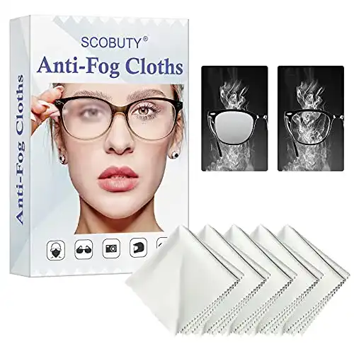 Brillenputztücher SCOBUTY Antibeschlagtuch, Anti Fog Tücher, 5 St