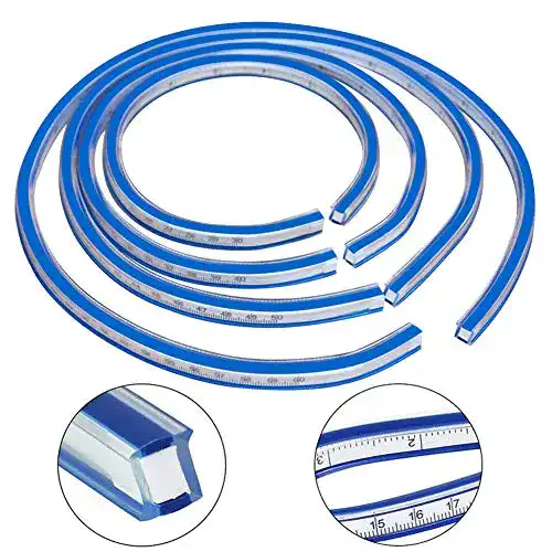 Kurvenlineal BESTZY Flexibles Kunststoff Maß Werkzeug 50cm