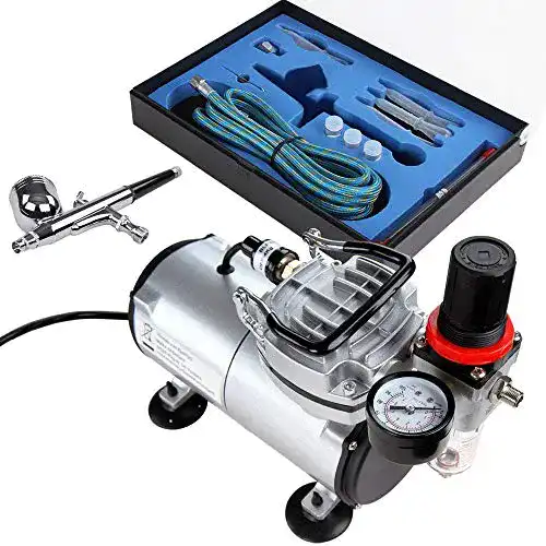 Airbrush-Kompressor TIMBERTECH Airbrush-Set mit Kompressor