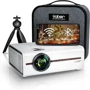 Beamer unter 200 Euro YABER Mini Beamer, 2.4G&5G WiFi