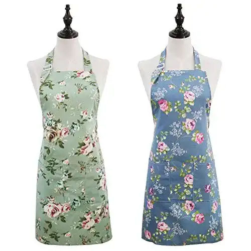 Kochschürze Saukore 2er-Pack Blumenschürzen für Frauen