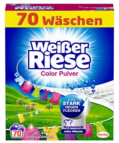 Waschmittel Weißer Riese Color Pulver (70 Waschladungen)