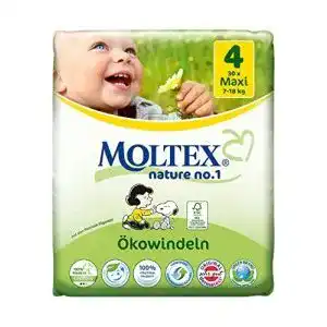 Windeln Moltex 120 St. Nature No1 Öko Baby MAXI Gr 4, 4x 30 St.