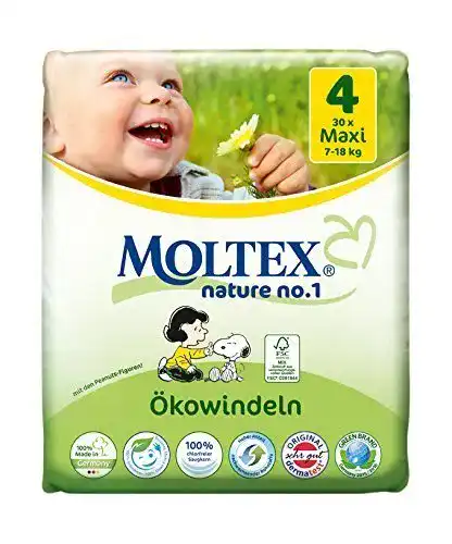 Windeln Moltex 120 St. Nature No1 Öko Baby MAXI Gr 4, 4x 30 St.