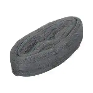 Stahlwolle Wolfcraft 200 g Feinheit 1, silber
