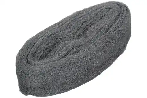 Stahlwolle Wolfcraft 200 g Feinheit 1, silber