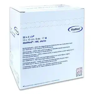 Kompressen Maimed Mull steril 8-fach 10 x 10cm 50 Stück