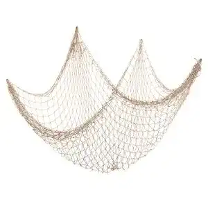 Fischernetz MEETANG Deko Maritime Deko Dekoration ohne Muscheln
