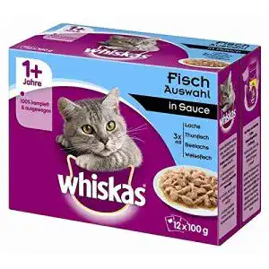 Whiskas-Nassfutter whiskas Fisch Auswahl in Sauce Multipack