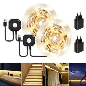 LED-Streifen mit Bewegungsmelder HOUHUI LED Strip 3M, LED
