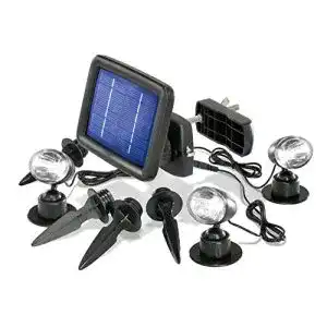 Solarleuchten Esotec, Solarspot Trio mit drei Spots schwarz