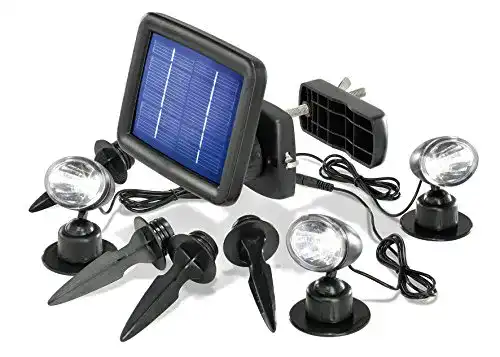 Solarleuchten Esotec, Solarspot Trio mit drei Spots schwarz