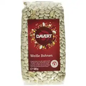 Weiße Bohnen Davert, 4 x 500 g – Bio