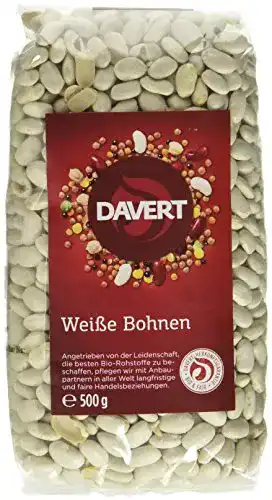 Weiße Bohnen Davert, 4 x 500 g – Bio