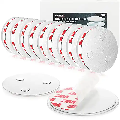 Rauchmelder-Magnethalter com-four ® 10er Set Magnethalterung