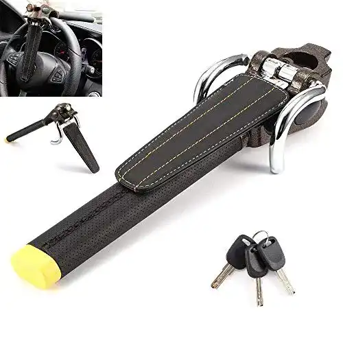 Lenkradkralle mit Alarm Riloer Premium Anti-Theft Lenkradschloss