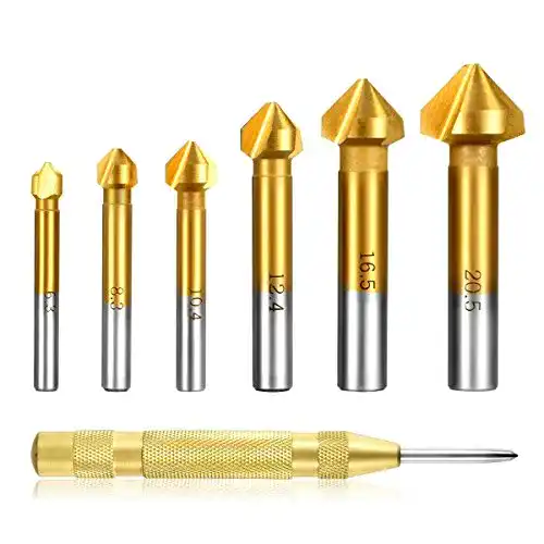 Die beste Kegelsenker Estmoon 6 tlg 90° Satz HSS Senker Set 2026 Test Bestseller Kegelsenker Estmoon 6 tlg 90° Satz HSS Senker Set