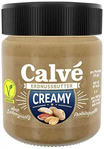 Erdnussbutter Calvé Calve (Creamy ohne Zuckerzusatz) (210 g)