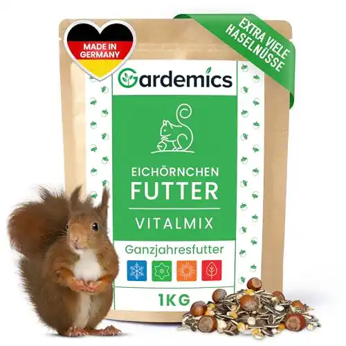 Eichhörnchen-Futter Gardemics, extra vielen Haselnüssen 1kg