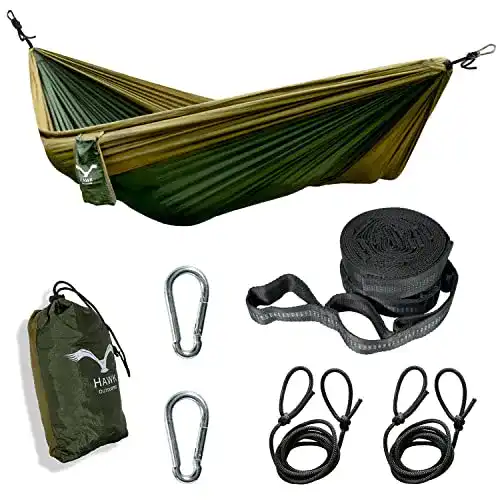 Outdoor-Hängematte HAWK OUTDOORS Ultraleicht Hängematte