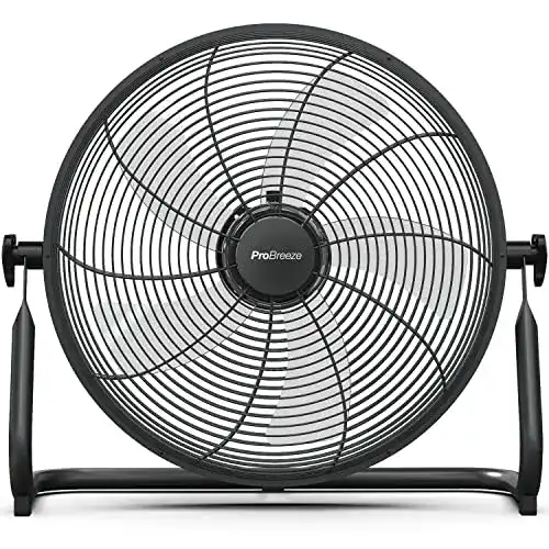 Akku-Ventilator Pro Breeze 40cm Bodenventilator, neigbar