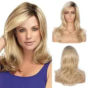 Blonde Perücke Kalyss 18 “Long Ombre Brown to Rosa Purple