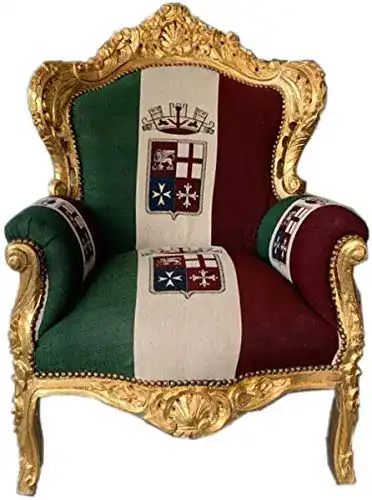 Antik-Sessel Casa Padrino Barock Sessel ‘King’ Italien/Gold
