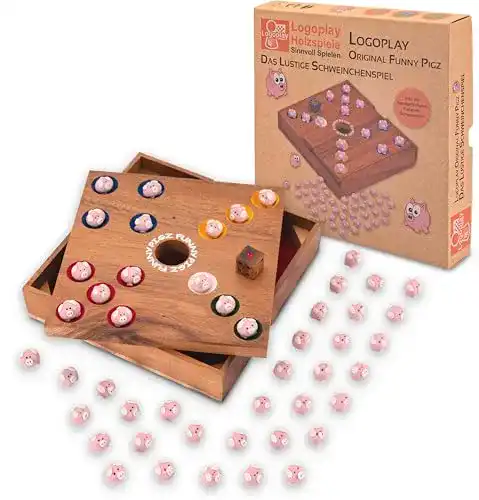 Die beste Würfelspiele LOGOPLAY Pig Hole - Big Hole - Schweinchenspiel 2026 Test Bestseller Würfelspiele LOGOPLAY Pig Hole – Big Hole – Schweinchenspiel