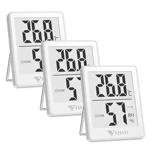 Hygrometer DOQAUS Digital Thermometer Innen, 3 Stück Thermo