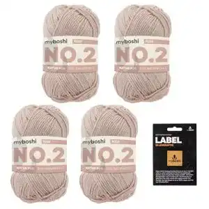 MyBoshi-Wolle myboshi No.2, inkl. original Label Lederoptik