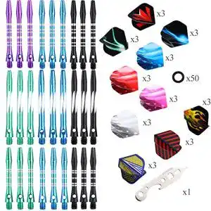Dart-Schaft sanfeng Aluminium Dartpfeil-Schäfte Medium Short
