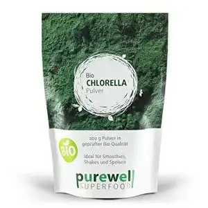 Chlorella Purewell Superfood Algenpulver, Bio Superfood, 200g