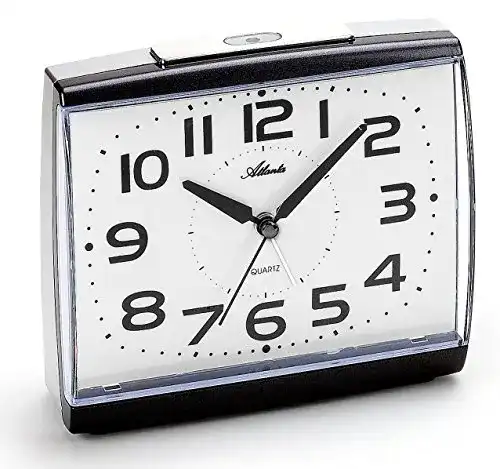 Analog Wecker Atlanta Großer Wecker mit Nachtlicht Sensor